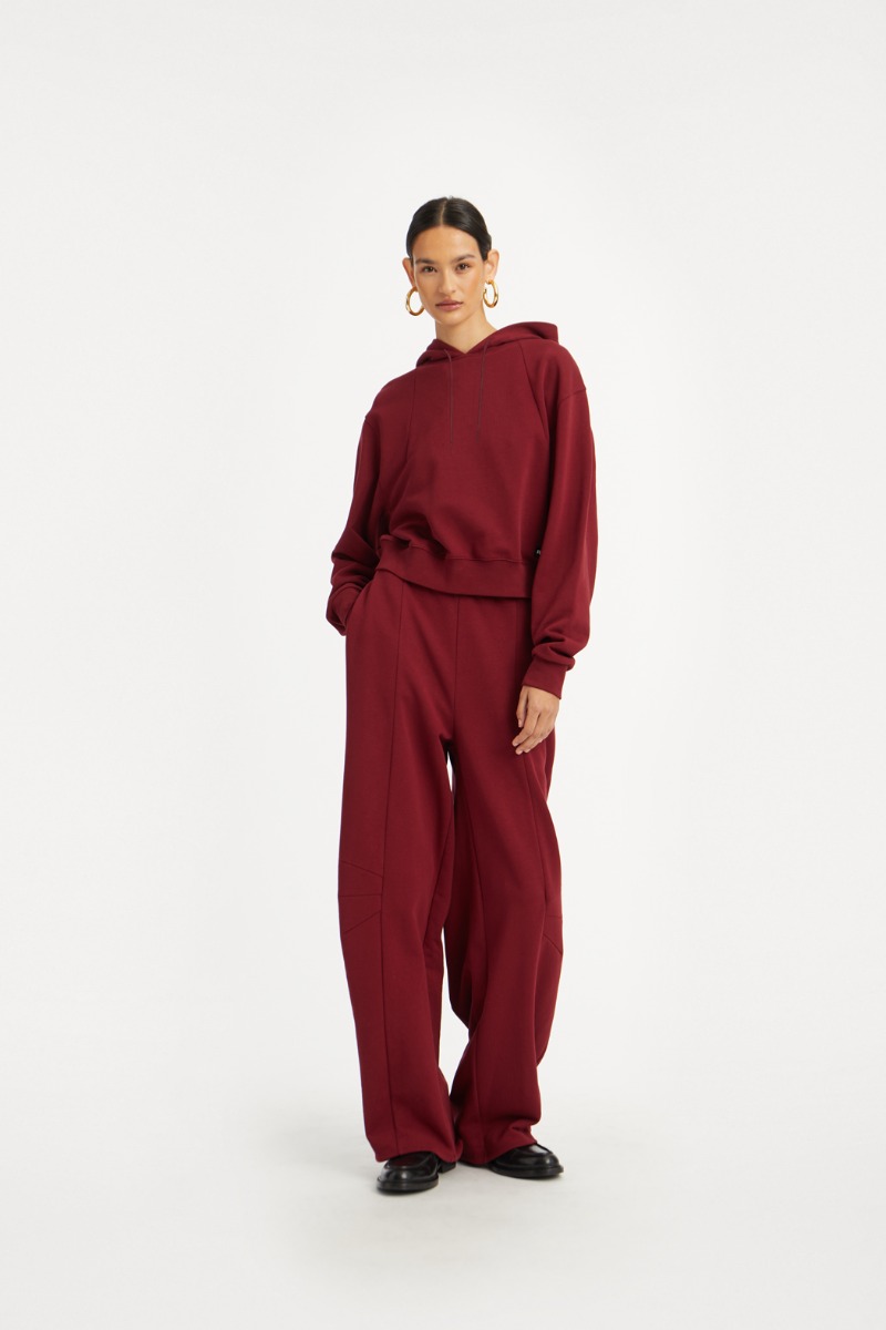 【関税&送料込】Rotate Birger Christensen Sports Pants Terry Terry Back Sweatpants Bordeaux - ROTATE Birger Christensen