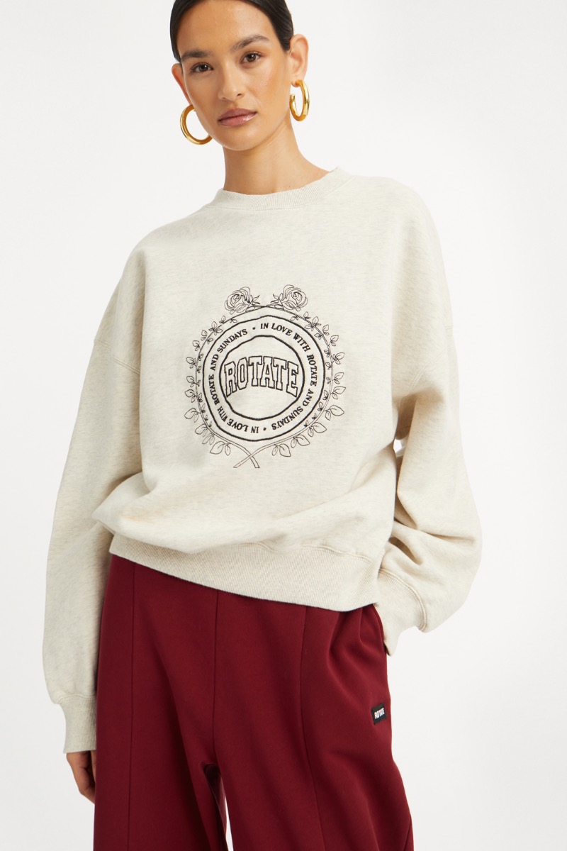 その他 ROTATE 'Heavy Sweat Crewneck' sweatshirt (1134252313 2313) Heavy Sweat Crewneck Black - ROTATE Birger Christensen