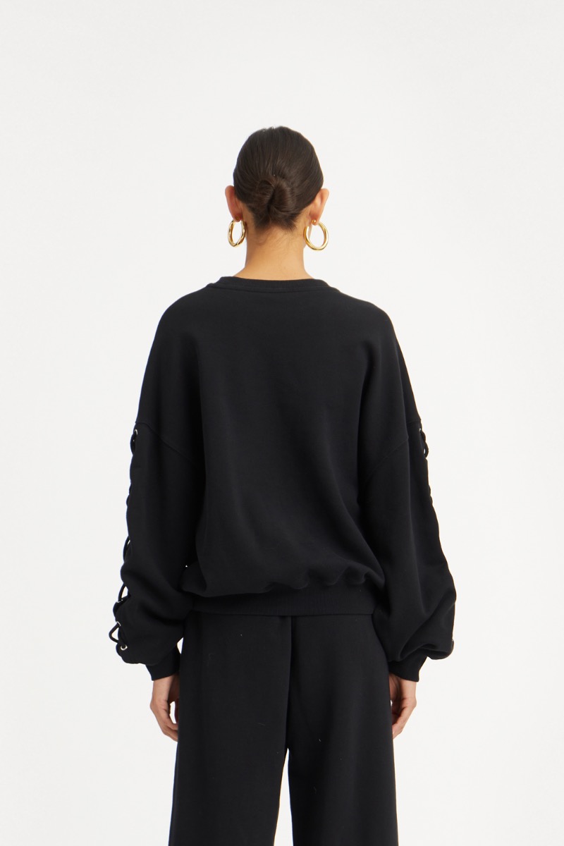stair gather frill keyneck sweat スウェット stair gather frill keyneck sweat スウェット stair gather