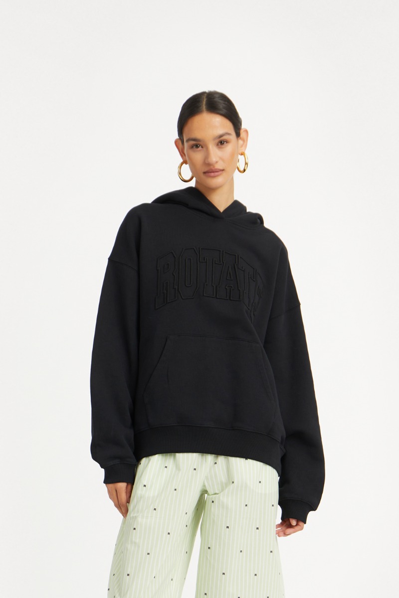 【関税&送料込】Rotate Birger Christensen Black Oversize Bla ROTATE Birger Christensen Oversized Sweater Black | BSTN Store