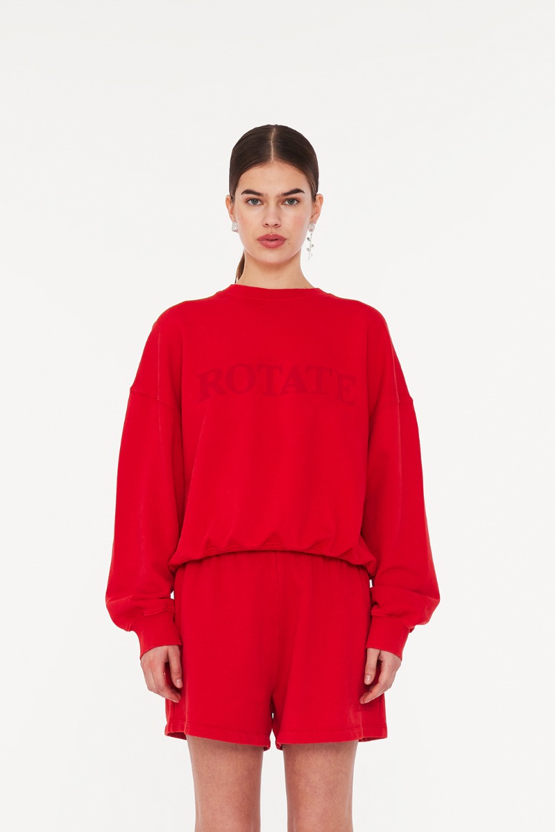 Rotate red sweatshirt outlet