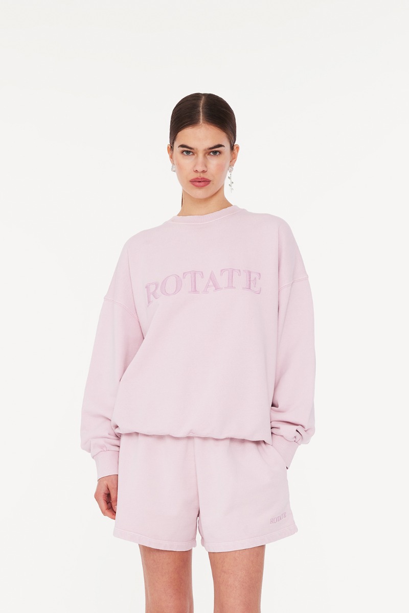 Sweat Logo Crewneck Light Pink ROTATE Birger Christensen